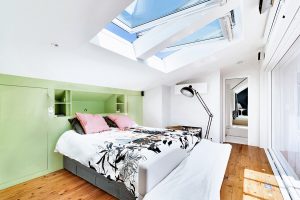 photographe d'intérieur de décoration de chambre à coucher
