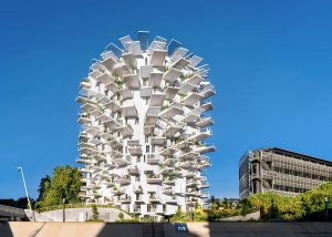 photographe d'architecte de la résidence de l'arbre à Montpellier